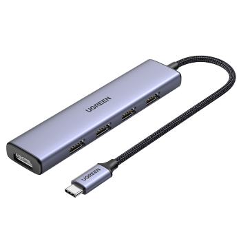 UGREENType-Cչ׵4תHDMIչUSB HUB3.0һӳͨƻΪ˶ʼǱӿչ